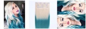 CLIPS LUXE 240G OMBRE PLATINE/BLEU TIE AND DYE